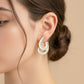 Zircon Arc Statement Earrings jewellery product view 2