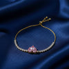 Pink Heart Diamond Tennis Bracelet jewellery product view 1