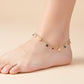 Luxe Bloom Multicolor Gem Anklet jewellery product view 3