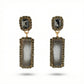 Chic Grey Crystal Statement Earrings jewellery product view 6