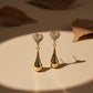 Golden Heart Drip Luxe Earrings jewellery product view 2