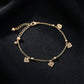 Minimalist Gold Heart Charm Anklet jewellery product view 1
