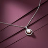 Classic Pearl & Silver Chain Necklace jewellery product view 1