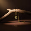 Elegant Gold Flower Pendant Necklace jewellery product view 1