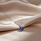 Aurielle Sapphire Bloom Necklace jewellery product view 3