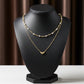 Luxpenny Dual Layer Gold Heart Necklace jewellery product view 4