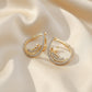 Elite Halo Zircon Hoop Earrings jewellery product view 1