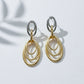 Aurora Luxe Double Oval Drop Earrings jewellery product view 5