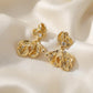 Elite Golden Petal Pearl Earrings jewellery product view 4