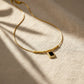 Velora Black Stone Gold Necklace jewellery product view 2