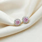 Rose Glow Floral Halo Earrings jewellery product view 2