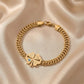 Elite Gold Nazar Clover Bracelet jewellery product view 5