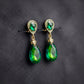 Serene Emerald Glow Earrings jewellery product view 4