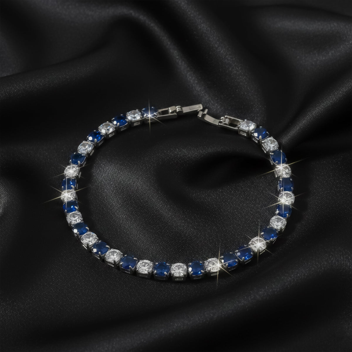 Blue Majesty Luxury Tennis Bracelet jewellery product view 3