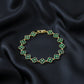 Green Enamel Clover Luxury Bracelet jewellery product view 3