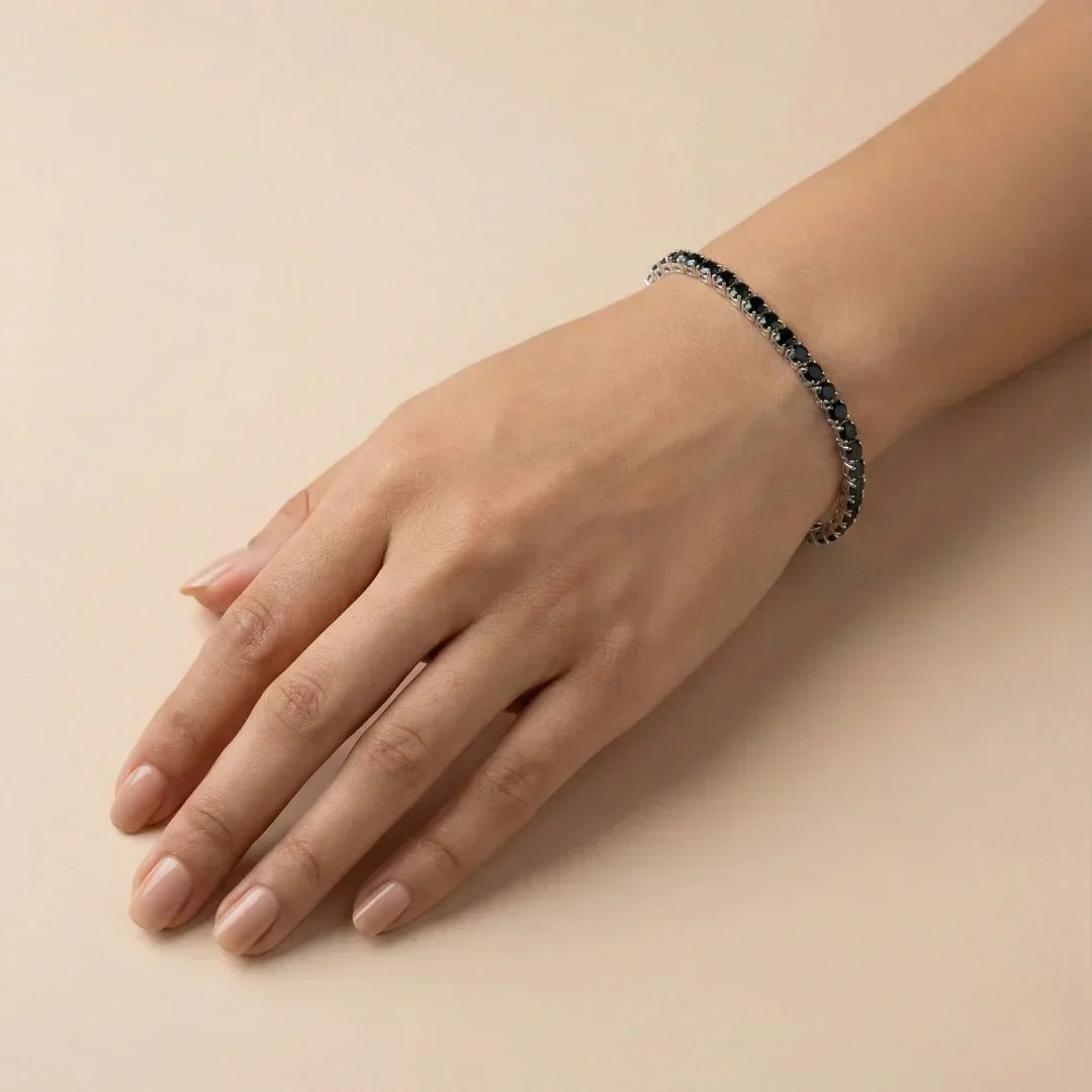 Azure Sapphire Tennis Bracelet jewellery product view 2