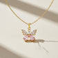 Dainty Butterfly Pendant Gold Necklace jewellery product view 4