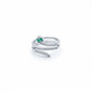 Mystic Emerald Diamond Wrap Ring jewellery product view 1