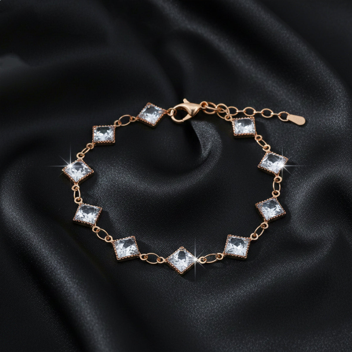 Veloura Geometric Crystal Bracelet jewellery product view 3