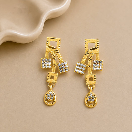Golden Grace Earrings jewellery product view 1