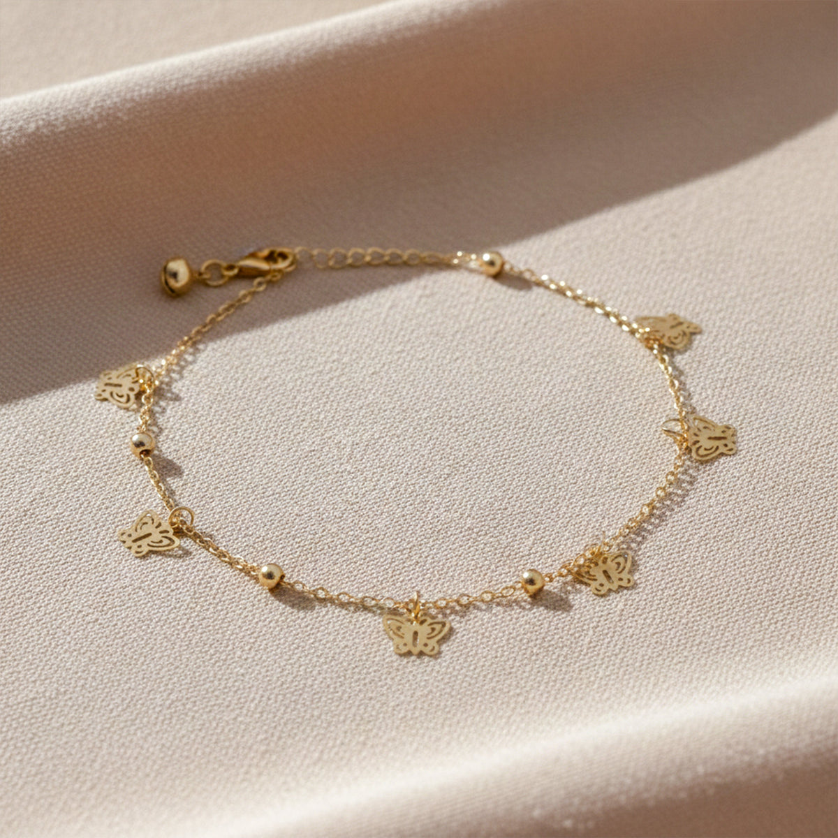 Ethereal Butterfly Chain Anklet jewellery product view 2