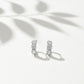 Eterna Glow Triple Diamond Hoops jewellery product view 3