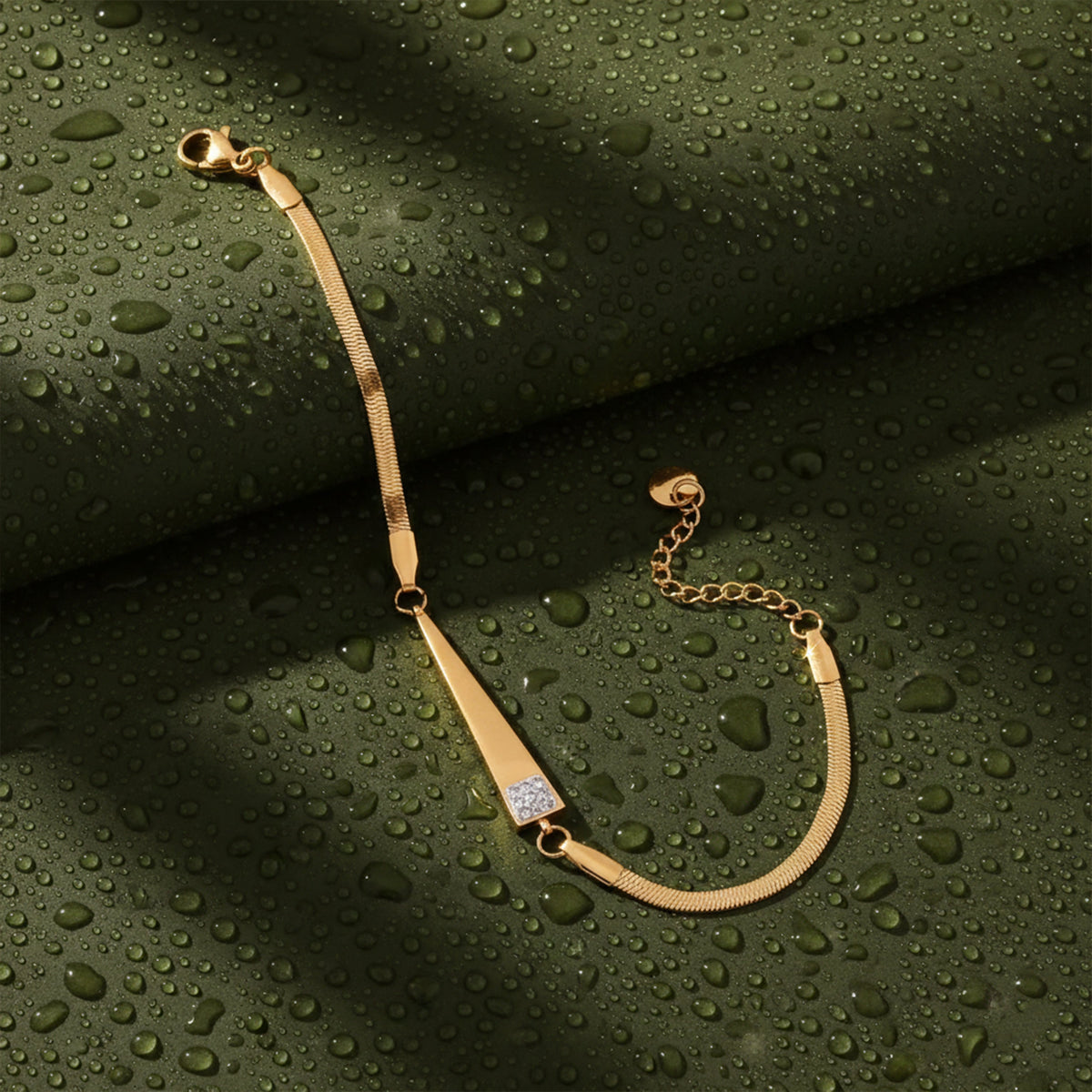 Imperial Gold Bar Snake Chain Bracelet jewellery product view 1