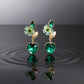 Green Luxe Floral Heart Earrings jewellery product view 7