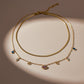Evil Eye Layered Gold Necklace jewellery product view 3