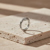 Curve Crystal Band Ring jewellery product view 1