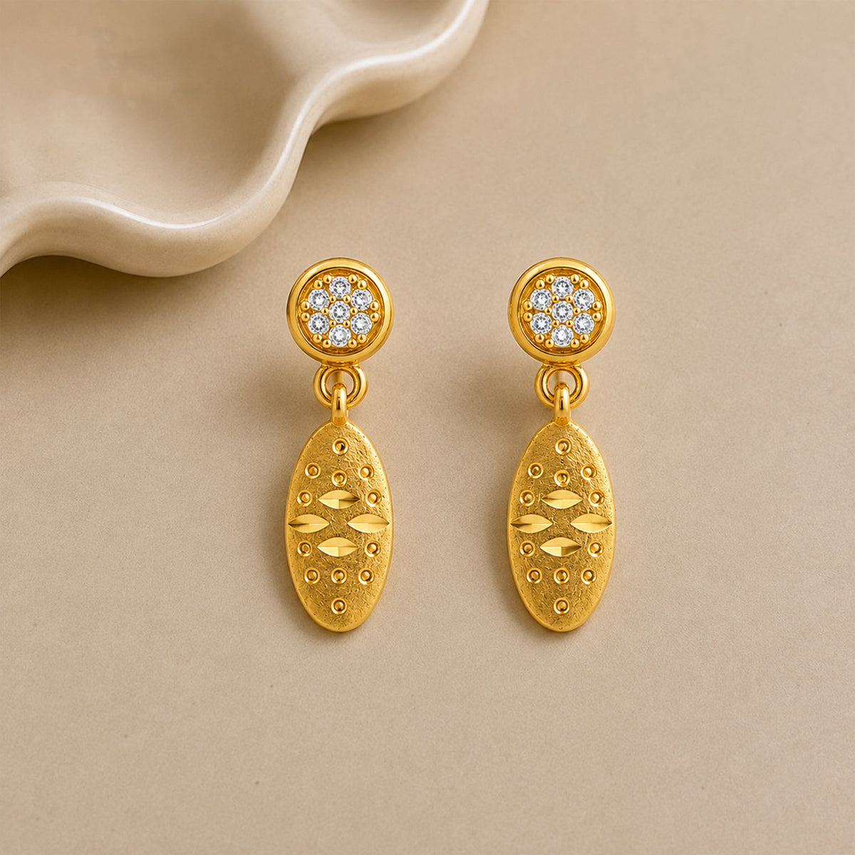 Noorani Charm Earrings jewellery product view 1