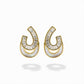 Zircon Arc Statement Earrings jewellery product view 6