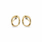 Orbit Diamond Gold Earrings jewellery product view 6