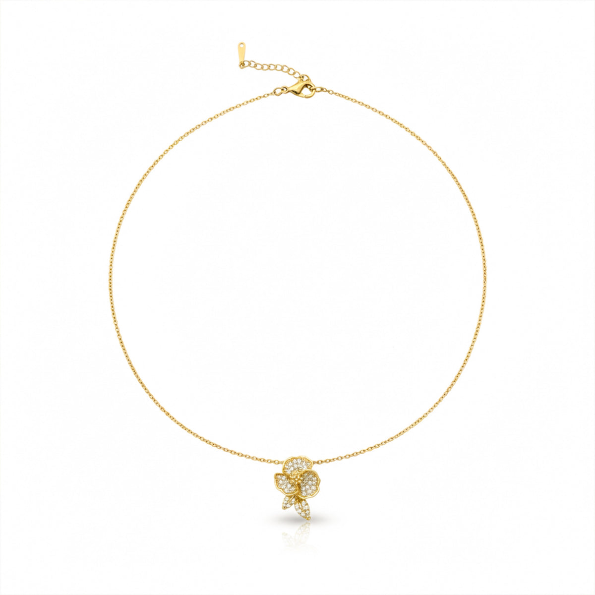 Celeste Bloom Diamond Pendant Necklace jewellery product view 5