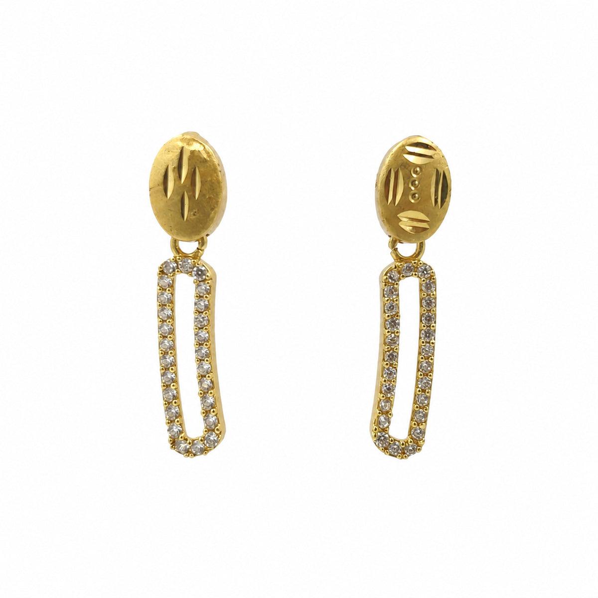 Noor Link Earrings jewellery product view 2