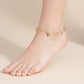 Minimalist Gold Heart Charm Anklet jewellery product view 3