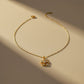 Veloura Diamond Flower Charm Necklace jewellery product view 4