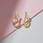 LuxeWave S-Curve Diamond Earrings jewellery product view 3