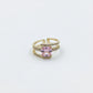 Blush Crown Pink Solitaire Ring jewellery product view 4
