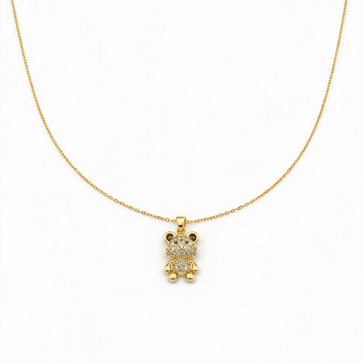 Luxpenny Teddy Crystal Pendant Necklace jewellery product view 4