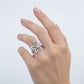Diamond Flower Statement Ring jewellery product view 1
