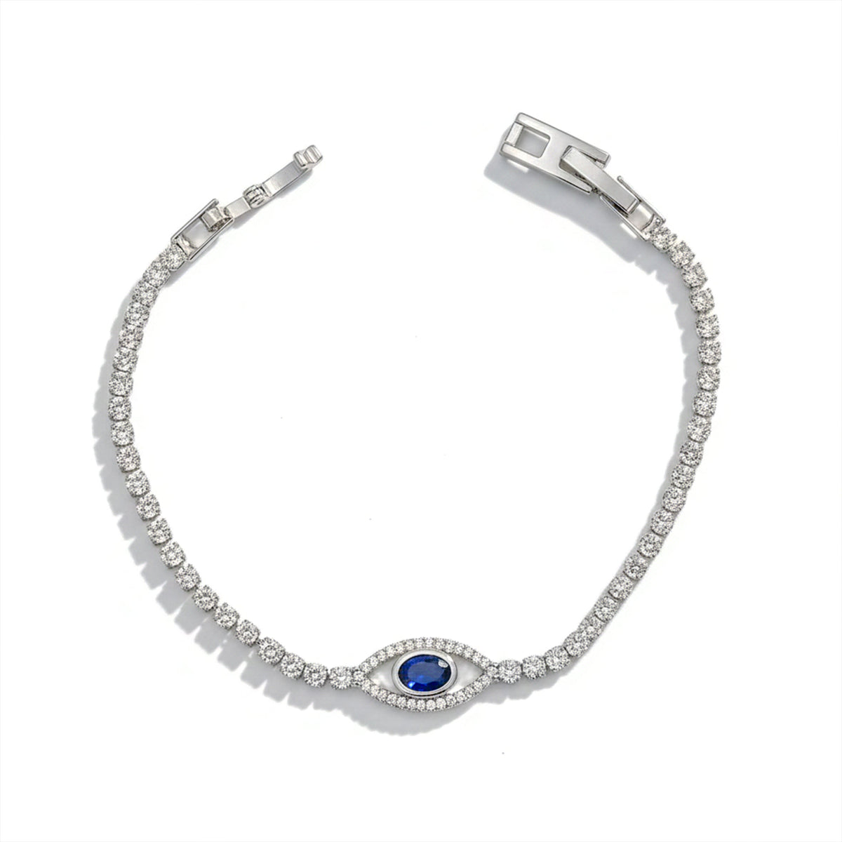Blue Sapphire Evil Eye Bracelet jewellery product view 6