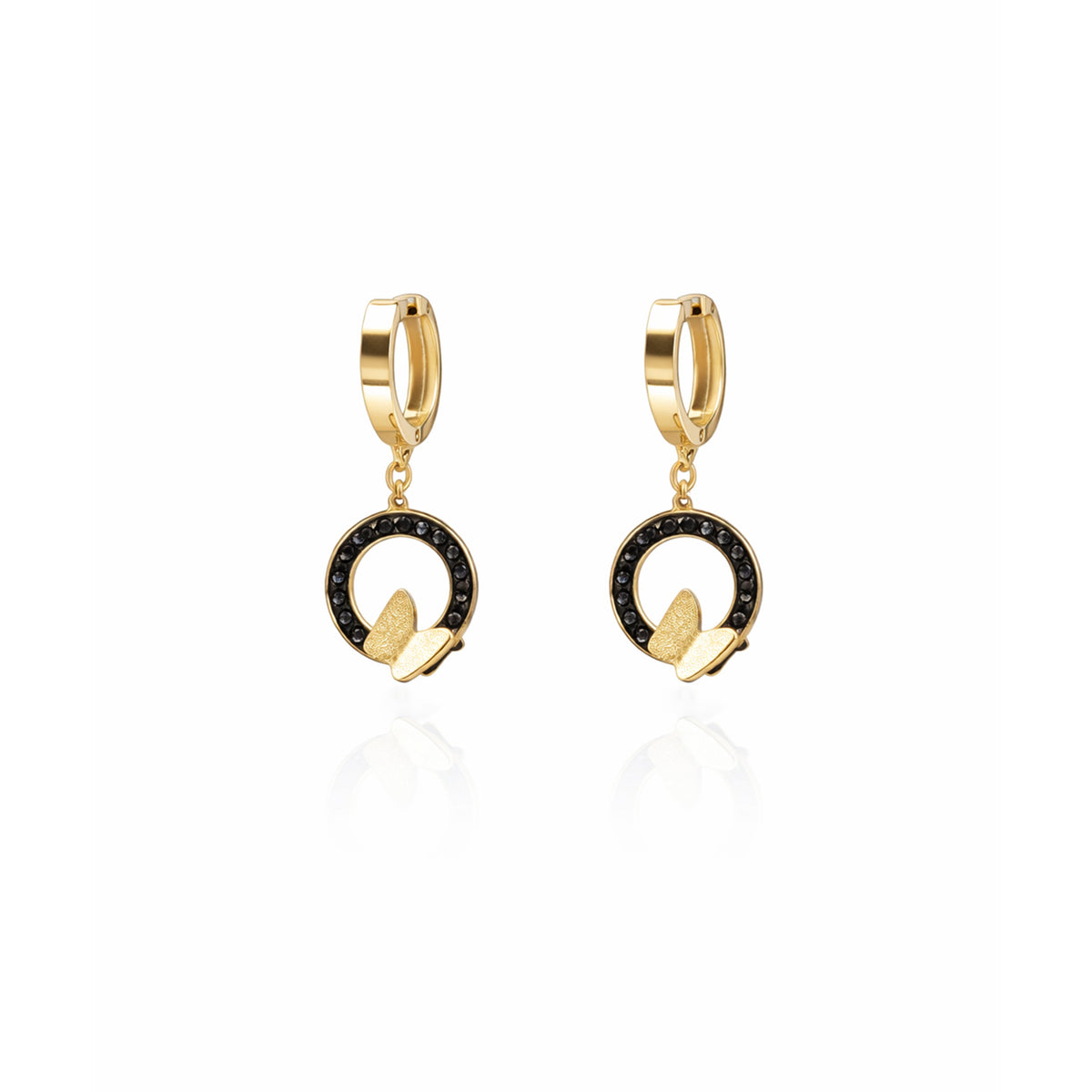 Chic Butterfly Loop Drop Earrings jewellery product view 7