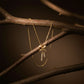 Elegant Gold Bow Pendant Necklace jewellery product view 2