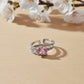 Pink Sapphire Diamond Split Band Ring jewellery product view 2