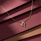 Romantic Gold Heart Pendant Necklace jewellery product view 1