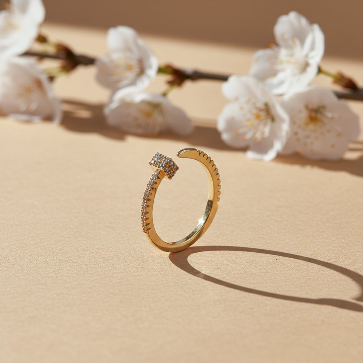 Golden Brilliance Diamond Ring jewellery product view 1