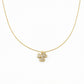 Dainty Gold Flower Pendant Necklace jewellery product view 3