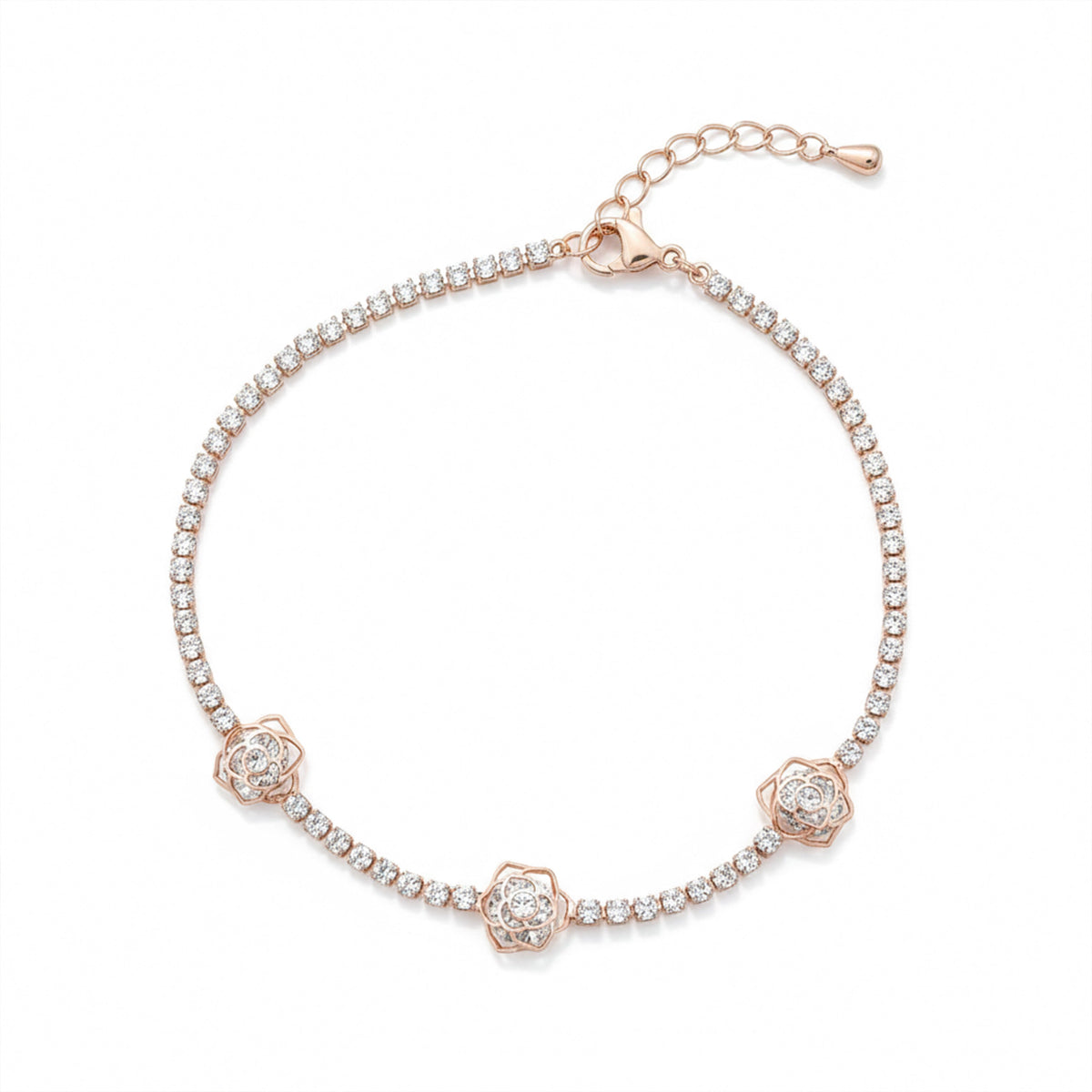 Rose Elegance Diamond Bracelet jewellery product view 6