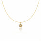 Gold Diamond Flower Pendant Necklace jewellery product view 3